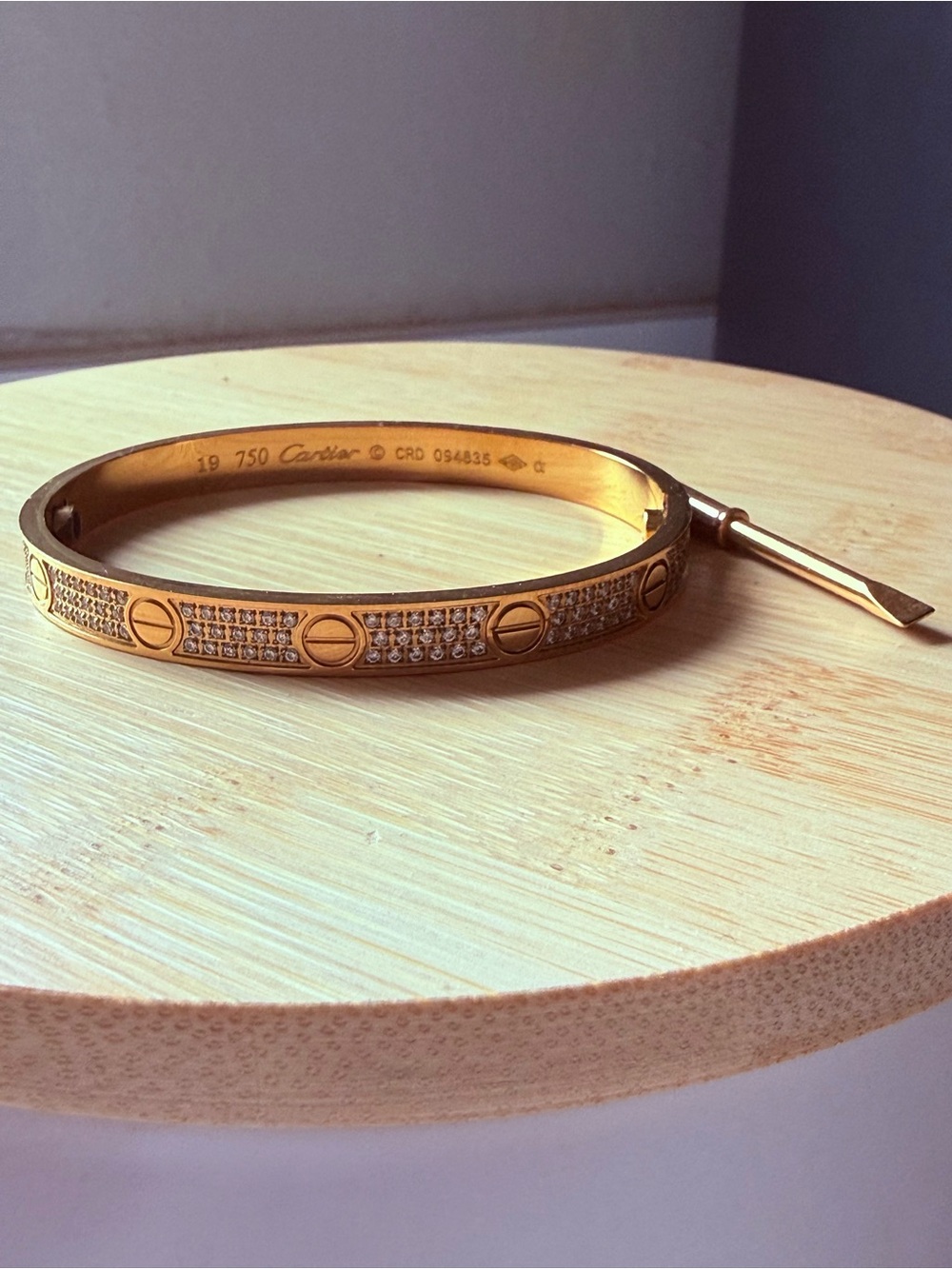 Pave Love Bracelet with screwdriver | 7.5